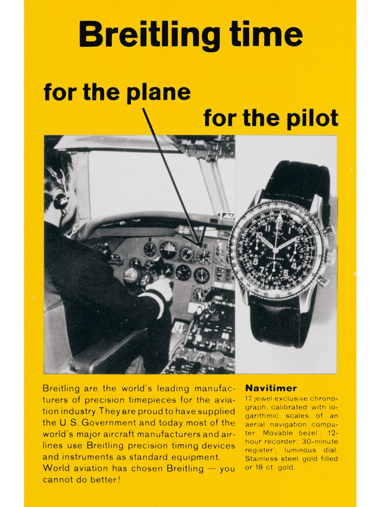 首款“全黑”航空计时腕表（NAVITIMER）