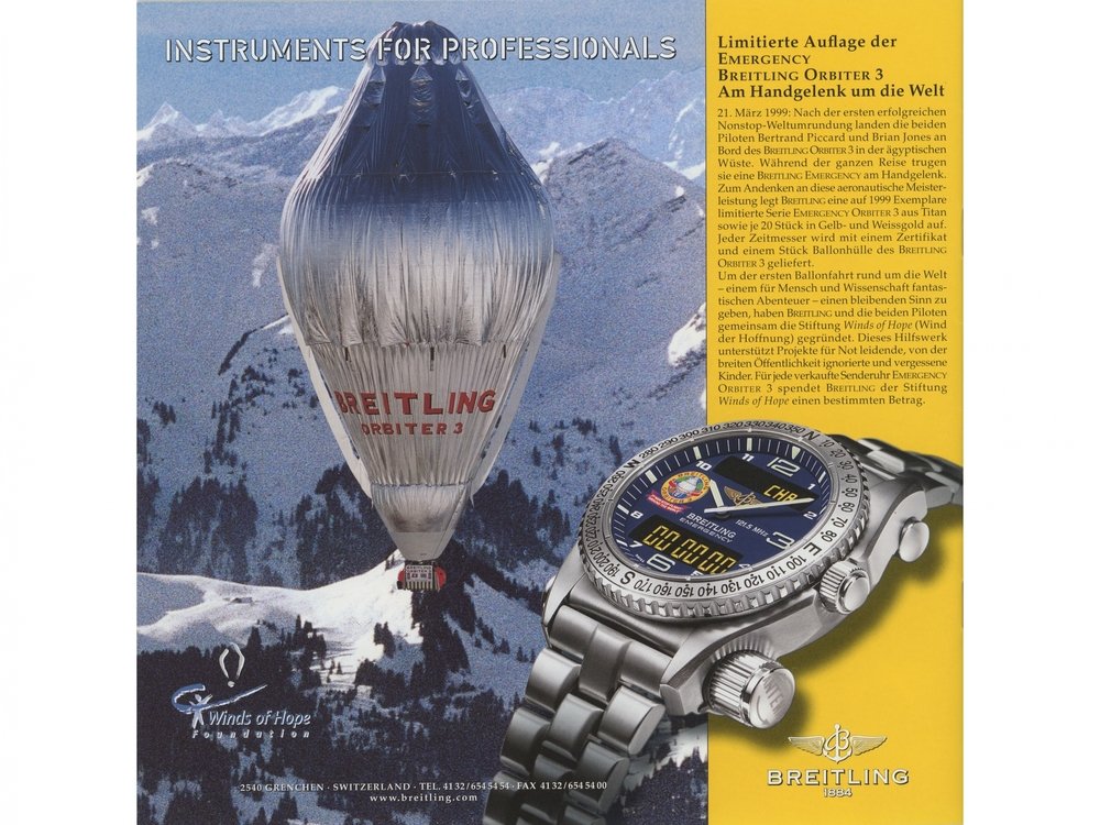 1999年 – 史上首次不间断环球热气球飞行