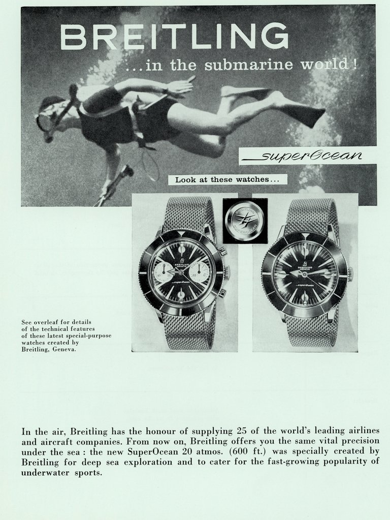 百年灵首款潜水腕表